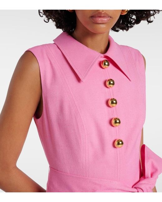 Abito Midi di Carolina Herrera in Pink