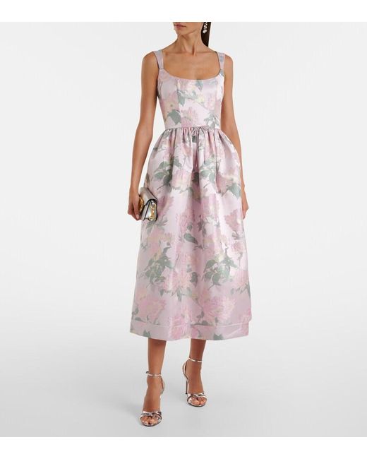 Markarian Pink Bustier-Kleid Apple Aus Brokat