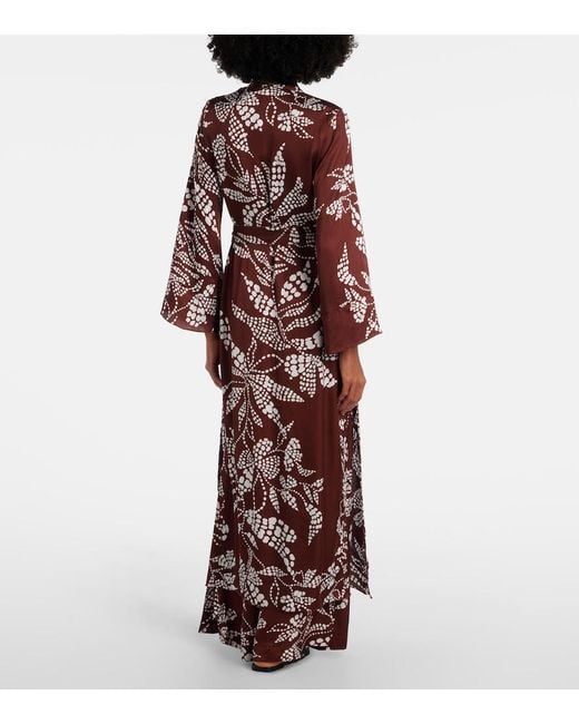 Poupette Red Lea Printed Beach Cover-Up