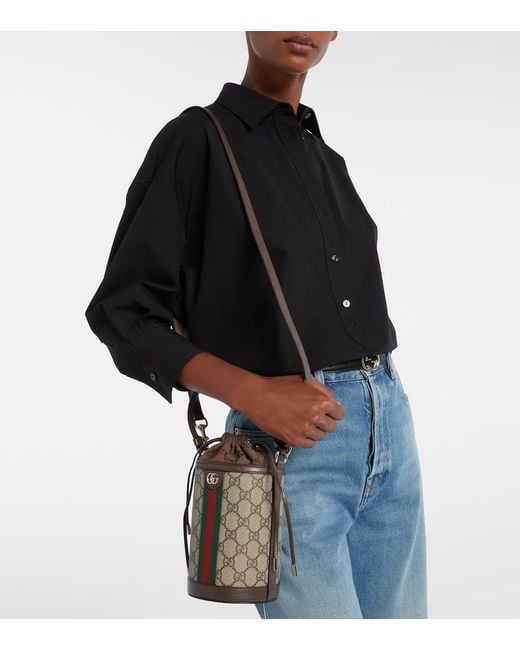Secchiello Ophidia Small Gg di Gucci in Black