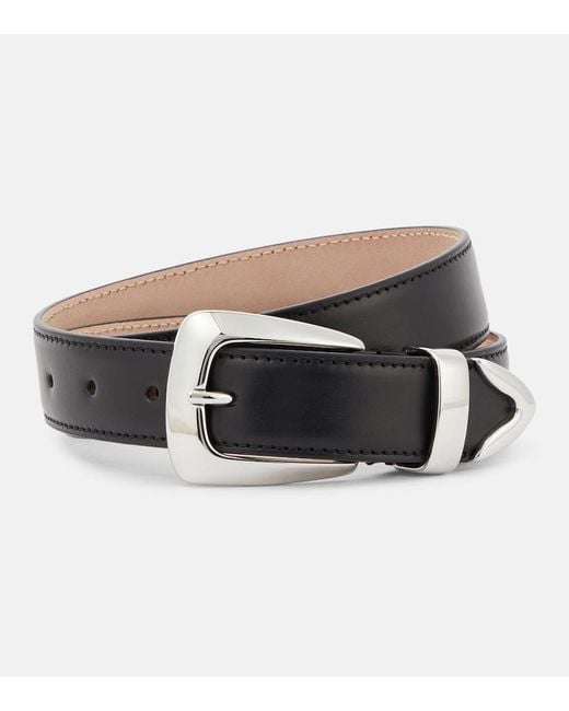 Khaite Black Benny Leather Belt