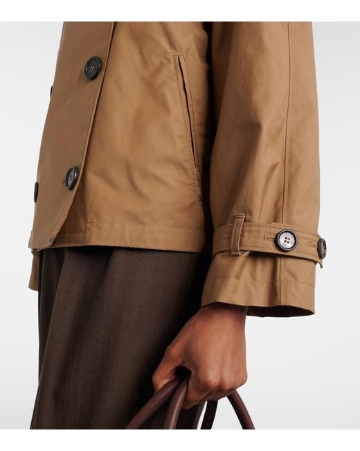 Max Mara Brown The Cube Tesoro Cotton-Blend Twill Jacket