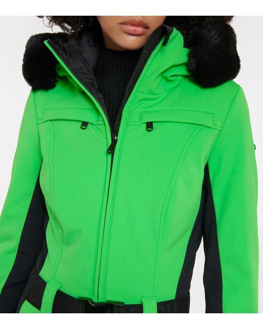 Goldbergh Parry Faux Furtrimmed Ski Suit in Green Lyst