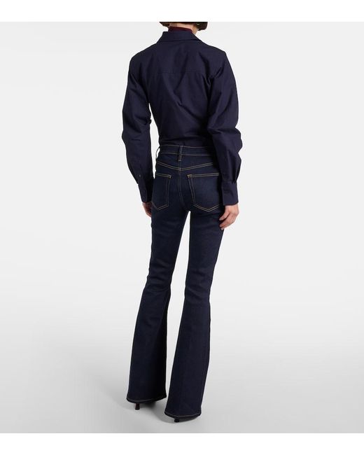 FRAME Blue Le High Flare Flared Jeans