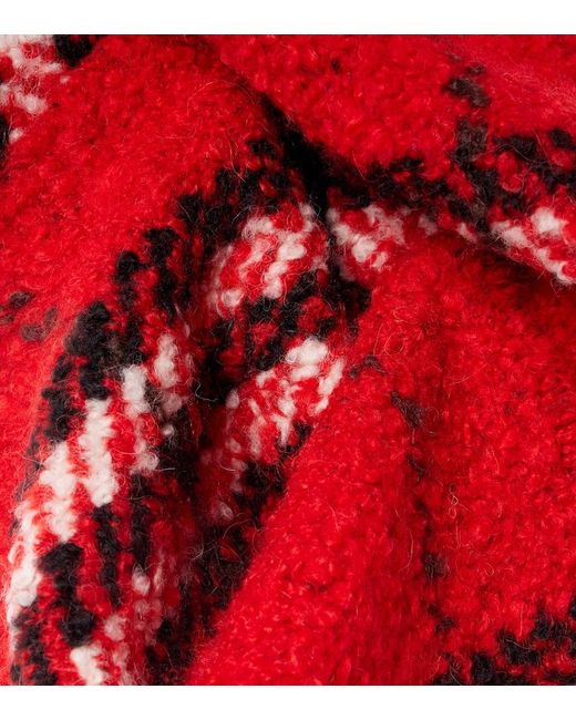 Sciarpa Check di Burberry in Red
