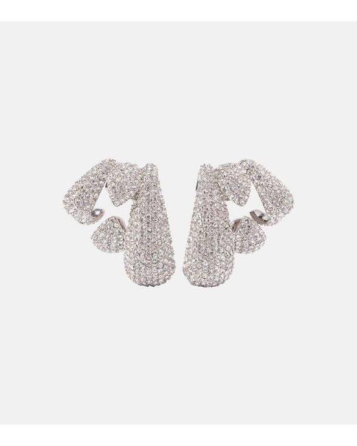 Givenchy Metallic Ear Cuffs Feline mit Kristallen