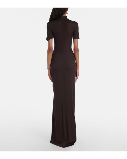 Christopher Esber Black Jersey Maxi Dress