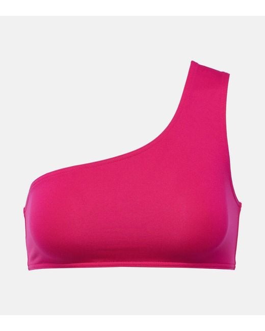 Eres Pink Symbole One-Shoulder Bikini Top