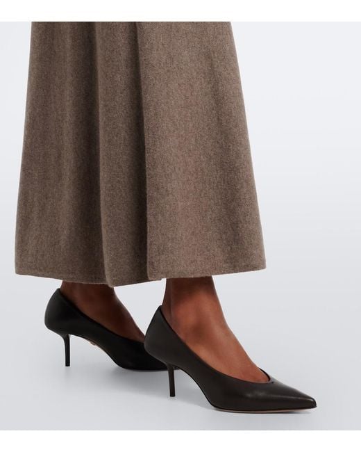 Max Mara Black Leather Pumps