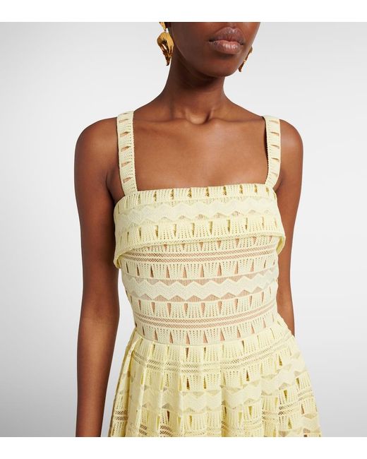 Elie Saab Metallic Macrame Gown