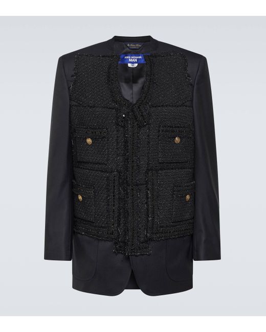 Junya Watanabe Black X Brooks Brothers Wool Blazer for men
