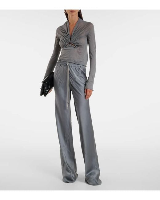 Pantaloni Oversize di Rick Owens in Gray