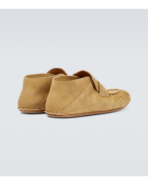 Loewe Mokassins Aus Veloursleder in Natural für Herren
