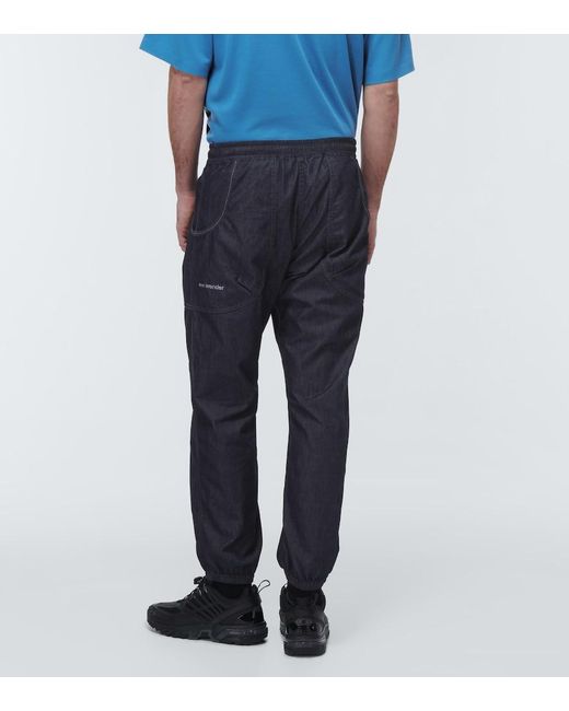 And Wander Blue Dry Easy Sweatpants for men