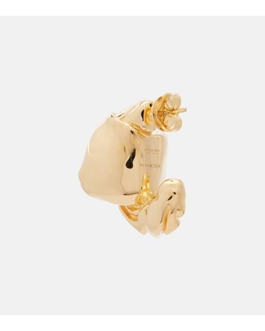 Bottega Veneta Metallic 18Kt-Plated Sterling Earrings