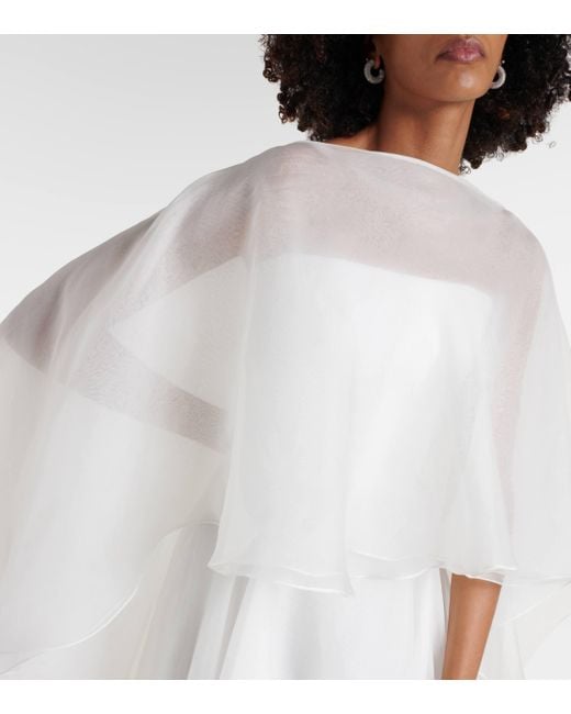 Robe longue de mariee Dhalia en soie Maticevski en coloris White
