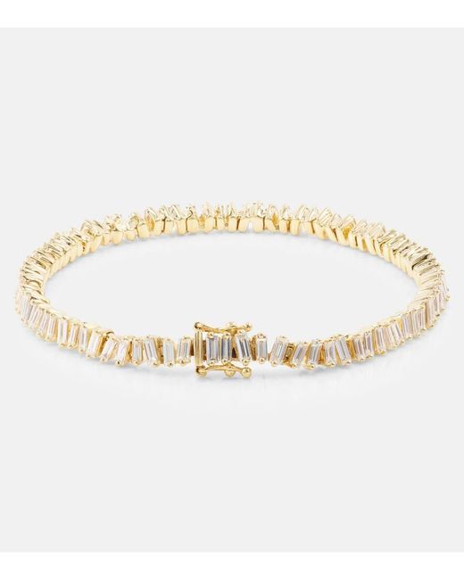 Bracciale in oro 18kt con diamanti di Suzanne Kalan in Metallic