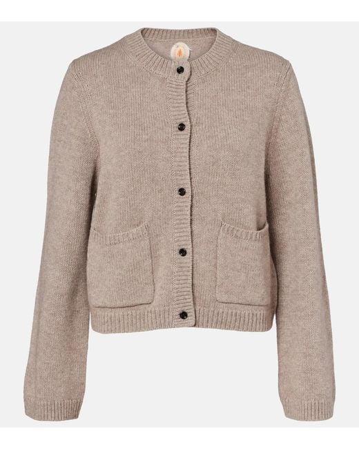 Jardin Des Orangers Natural Wool And Cashmere Cardigan