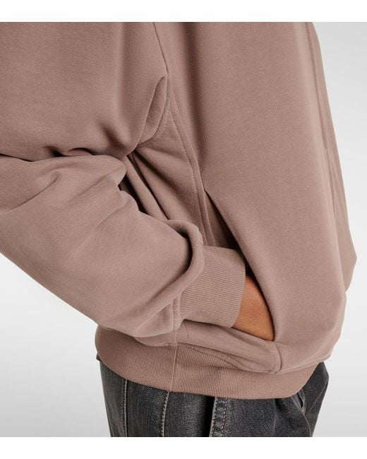 Brunello Cucinelli Brown Cotton Jersey Zip-Up Hoodie