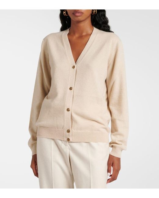 Cardigan De Cachemir Loro Piana de color Natural