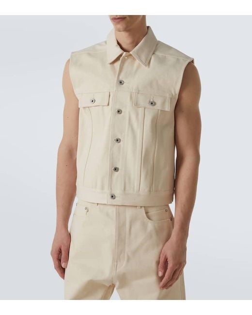 【Rick owens】denim long vest Rick owens denim vest - Gem