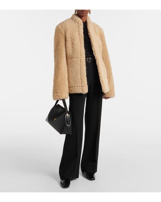 Chaqueta De Shearling Totême  de color Natural