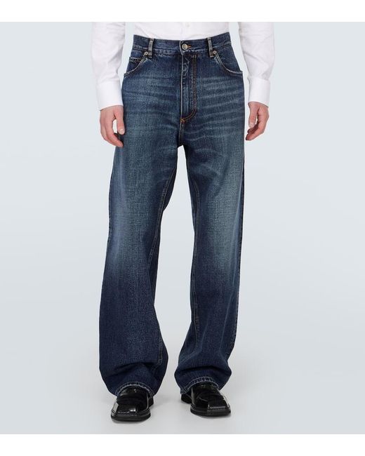 Dolce & Gabbana Wide-Leg Jeans in Blue für Herren