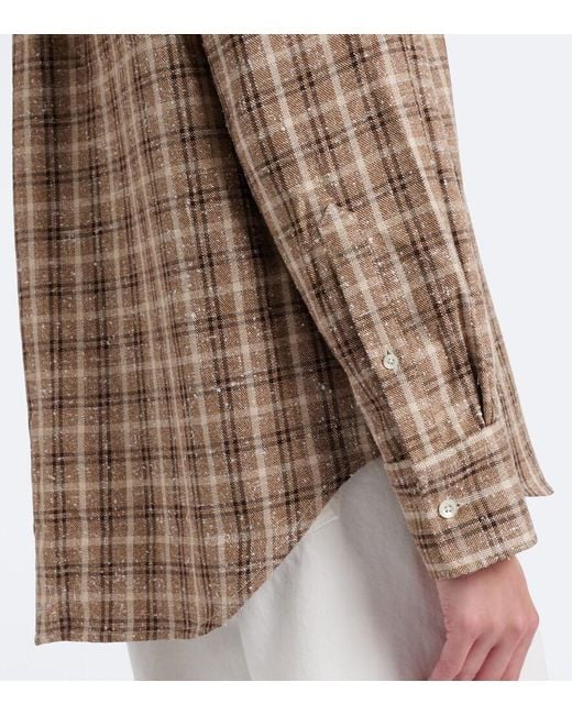 Giacca Camicia di Rohe in Brown
