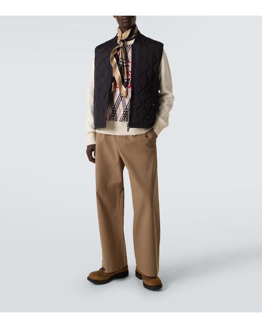 Pullover di Burberry in White da Uomo