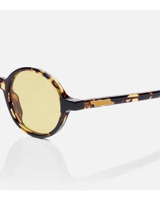 Bottega Veneta Brown Round Sunglasses