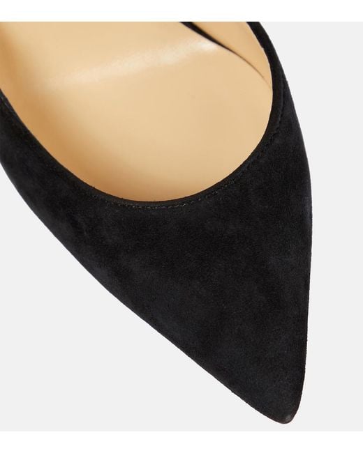 Christian Louboutin Black Iriza 100 Suede Pumps