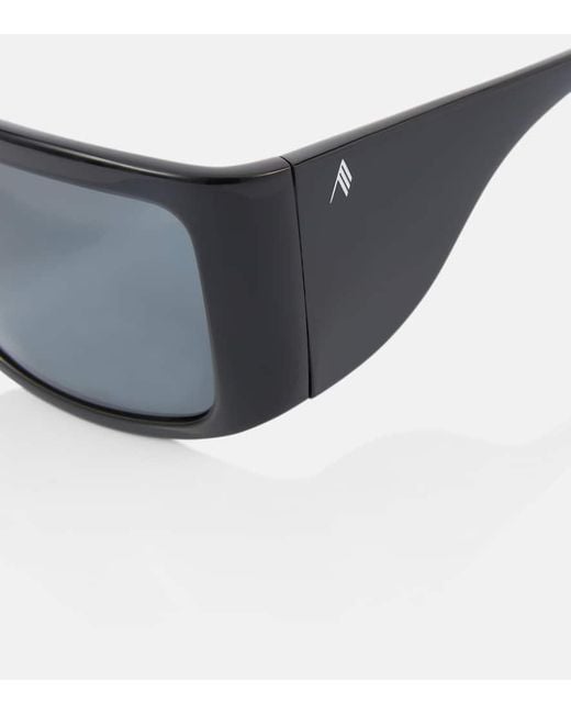The Attico Blue X Linda Farrow Andre Rectangular Sunglasses