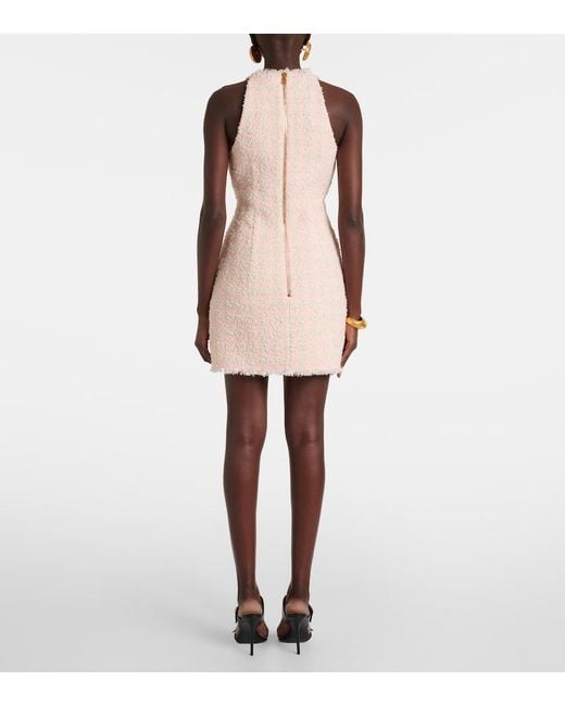 Balmain Natural Tweed Short Dress