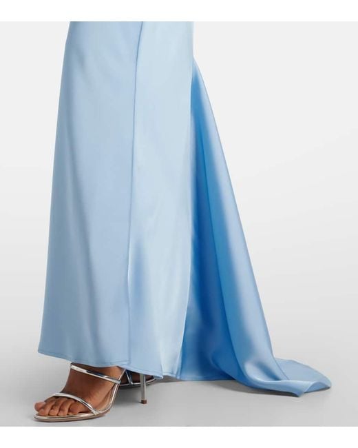 ROTATE BIRGER CHRISTENSEN Blue Bridal Corset Gown