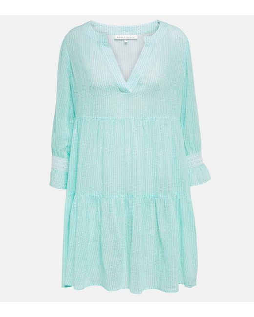 Heidi Klein Blue Seven Mile Beach Printed Tunic