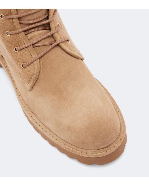 Stivaletti Combat di Max Mara in Brown