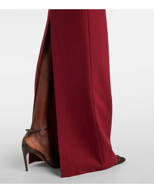 Nensi Dojaka Red Cutout Gown