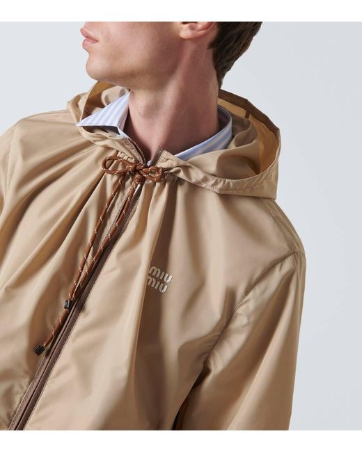 Miu Miu Windbreaker in Natural für Herren