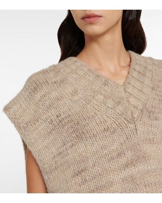 Maison Margiela Multicolor Alpaca, Cotton, And Wool Sweater Vest