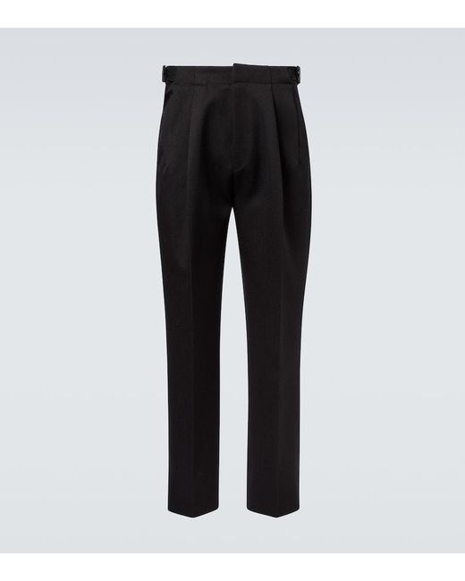 Zegna Black Wool Suit Pants for men