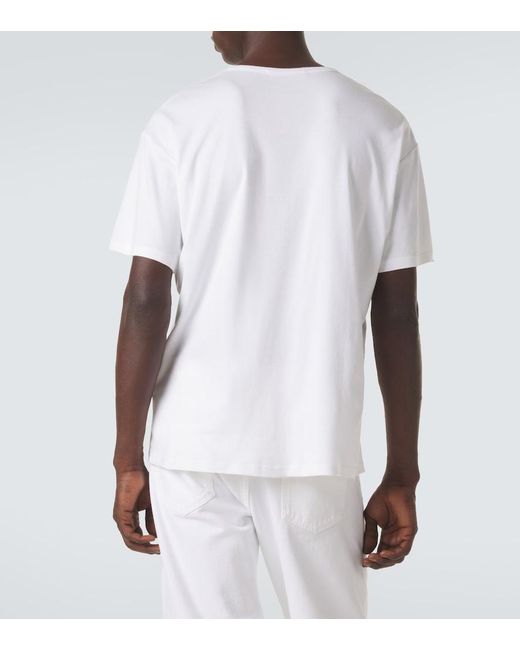 Umit Benan White James Cotton Jersey T-Shirt for men