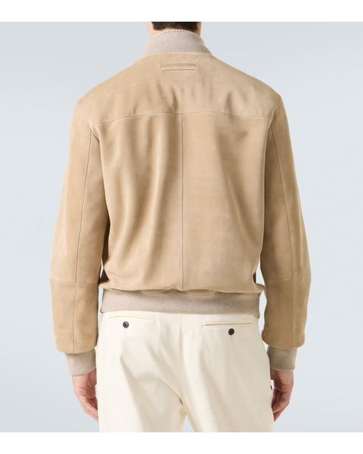 Zegna Natural Suede Blouson for men