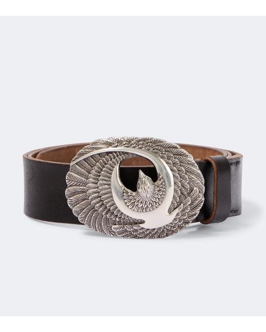 Our Legacy Brown Eagle Leather Belt for men