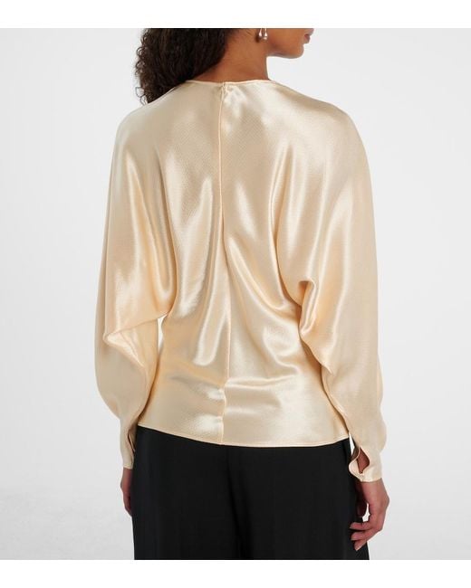 FFORME Natural Gemma Satin Top