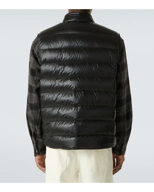Moncler Black Permanent Down Vest for men