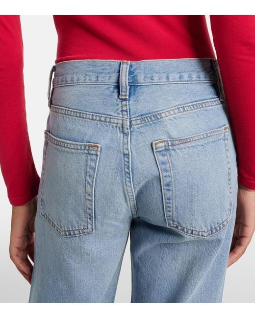 FRAME Blue The Off Duty Hang Straight Jeans