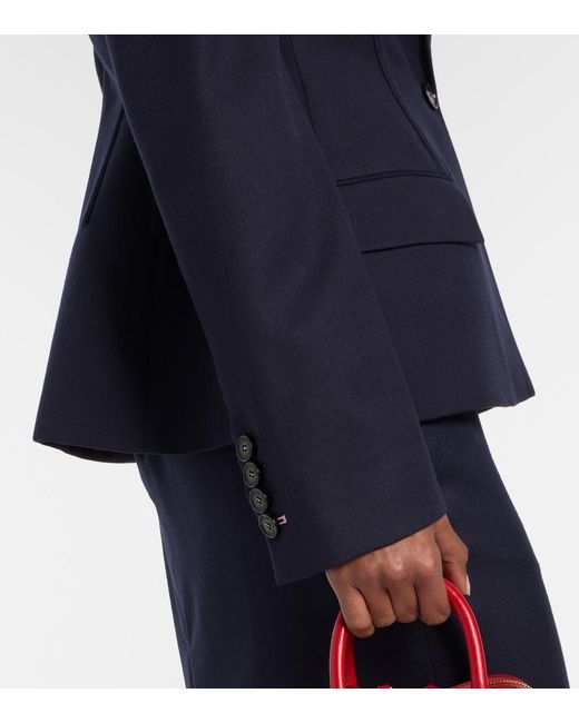 Stella McCartney Blue Wool Blazer