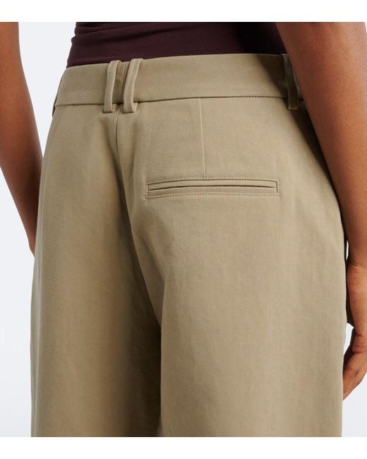 Magda Butrym Natural Cotton Wide-Leg Pants