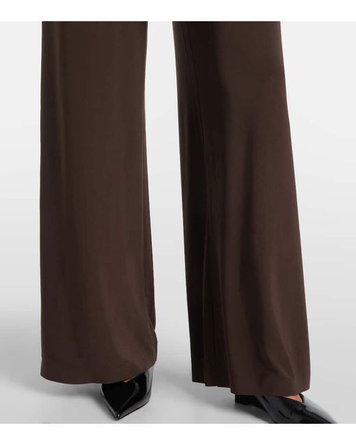 Norma Kamali Purple Single-Breasted Jumpsuit