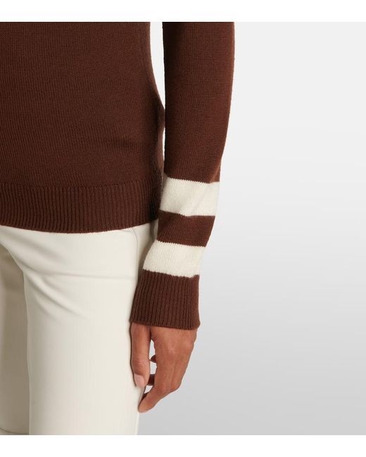 Perfect Moment Brown Skipullover Schild Aus Wolle